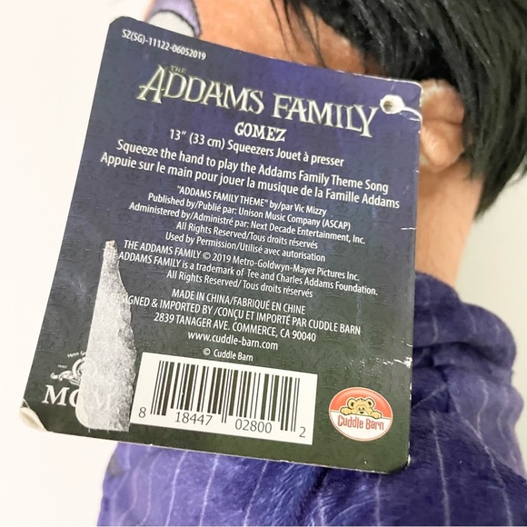 The Adams Family Gomez Addams 13" Singing Animated  Plush Doll Theme Song - Picture 9 of 17